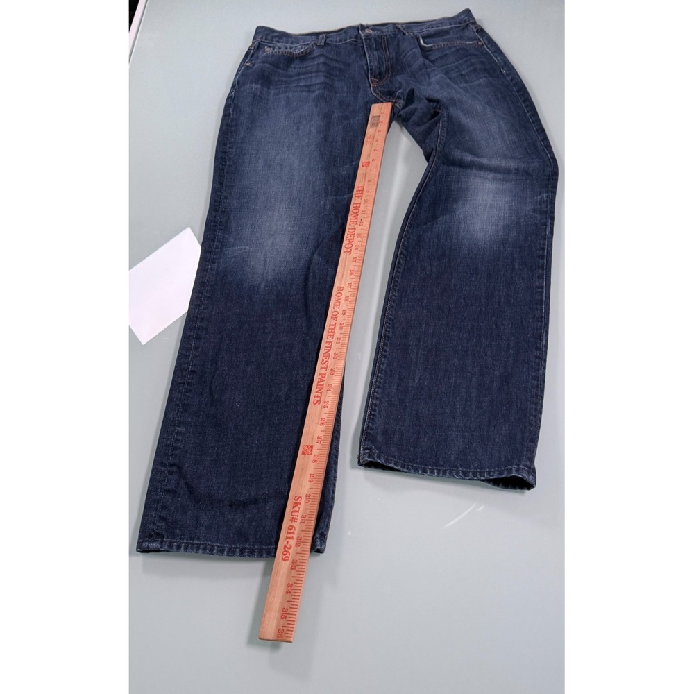 7 For All Mankind Carsen Jeans Mens 36x32 Striaght Leg Blue Denim USA 7FAM - Picture 16 of 16